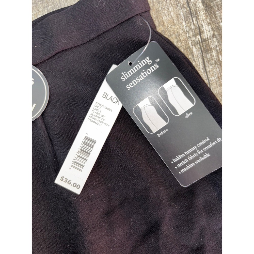 Counterparts Slimming Sensations Black Pencil Skirt Tummy Control NWT Womens - Picture 2 of 5